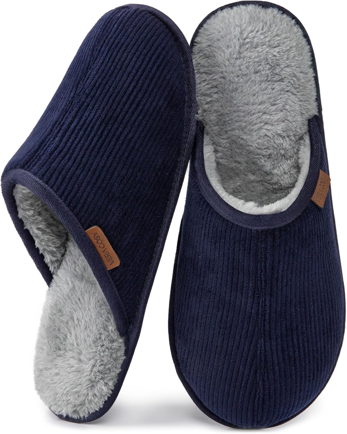 Мужские тапочки VeraCosy из вельвета, мягкие и удобные с эффектом памяти, противоскользящие для дома, темно-синий
Мужские тапочки VeraCosy из вельвета, мягкие и удобные с эффектом памяти, противоскользящие для дома, темно-синий