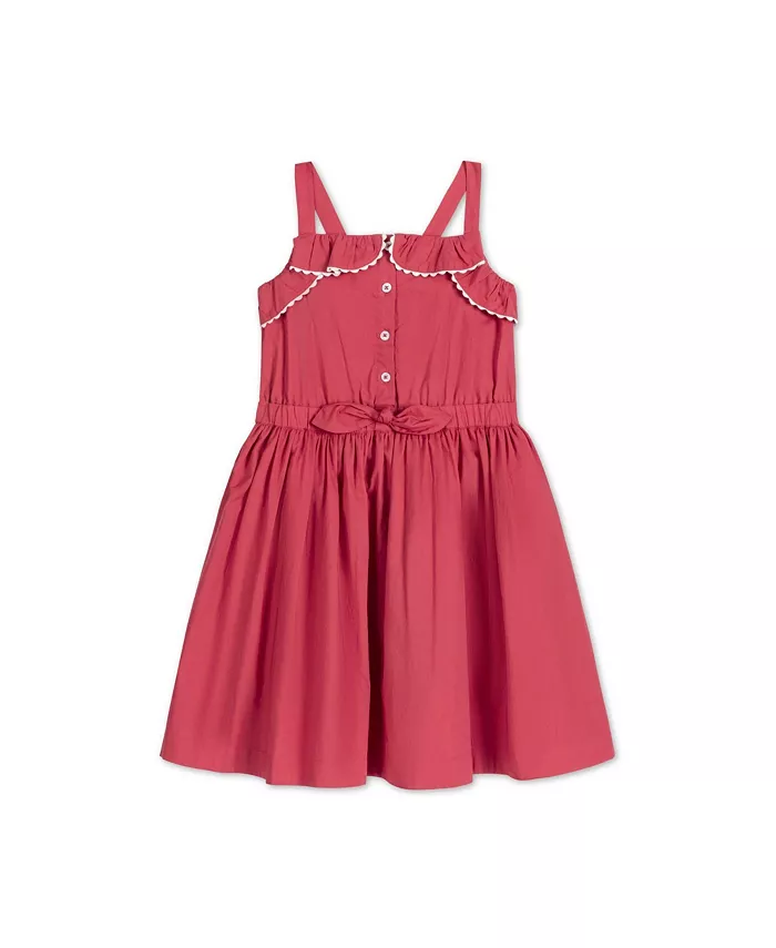 Платье-сарафан без рукавов с рюшами и застежкой на пуговицы для девочек Toddler Hope & Henry, красный
Платье-сарафан без рукавов с рюшами и застежкой на пуговицы для девочек Toddler Hope & Henry, красный