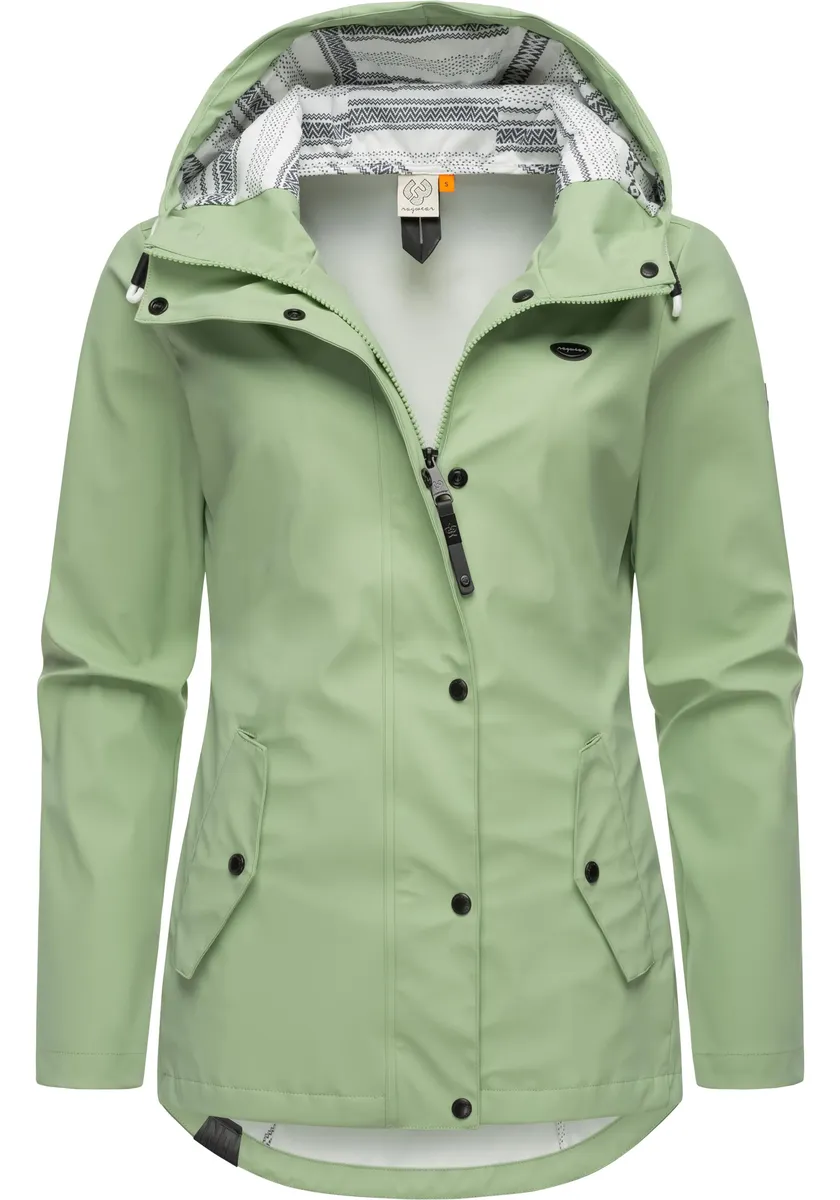 Дождевик Ragwear "YM-Marge", с капюшоном, стильная переходная куртка с большим капюшоном, зеленый
Дождевик Ragwear "YM-Marge", с капюшоном, стильная переходная куртка с большим капюшоном, зеленый