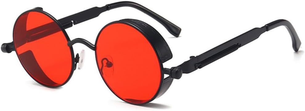Солнцезащитные очки в стиле стимпанк с двойными пружинными дужками, круглые, с защитой от УФ-излучения UV400, мужские, модные солнцезащитные очки в стиле панк TYUVIVO, A-black-red
Солнцезащитные очки в стиле стимпанк с двойными пружинными дужками, круглые, с защитой от УФ-излучения UV400, мужские, модные солнцезащитные очки в стиле панк TYUVIVO, A-black-red
