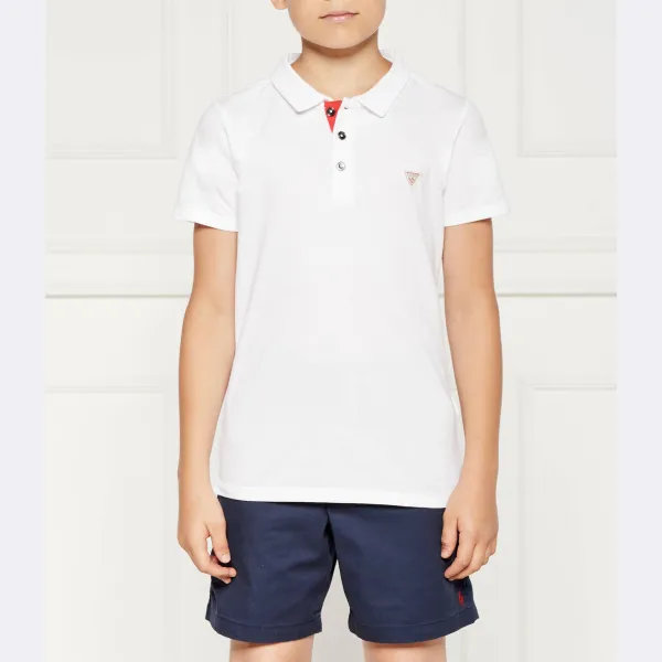 Рубашка поло стандартного кроя Guess, белый 
Рубашка поло стандартного кроя Guess, белый