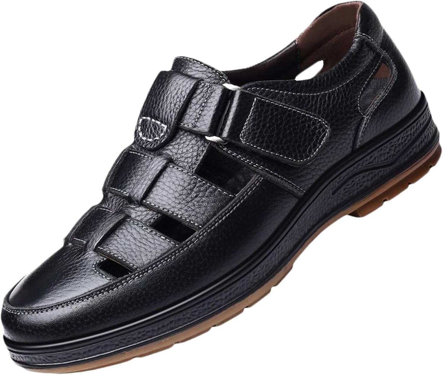 Мужские кожаные сандалии с закрытым носком для улицы, сандалии для пляжа и лета, дышащие сандалии для походов и треккинга Hnvavq, A
Мужские кожаные сандалии с закрытым носком для улицы, сандалии для пляжа и лета, дышащие сандалии для походов и треккинга Hnvavq, A