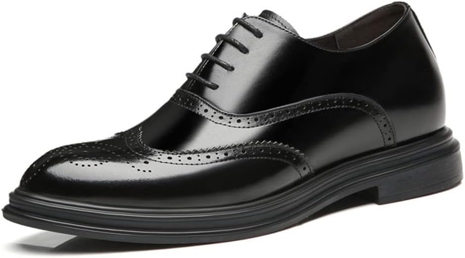 Мужские кожаные оксфорды с лифтом, туфли для делового стиля, невидимое увеличение роста на 8 см, формальные броги Ygceeia, черный
Мужские кожаные оксфорды с лифтом, туфли для делового стиля, невидимое увеличение роста на 8 см, формальные броги Ygceeia, черный