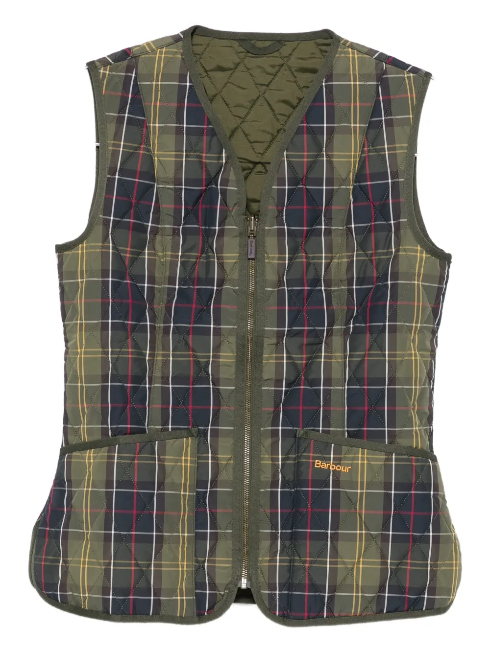 Стеганый жилет из клетчатой ткани Barbour, зеленый
Стеганый жилет из клетчатой ткани Barbour, зеленый