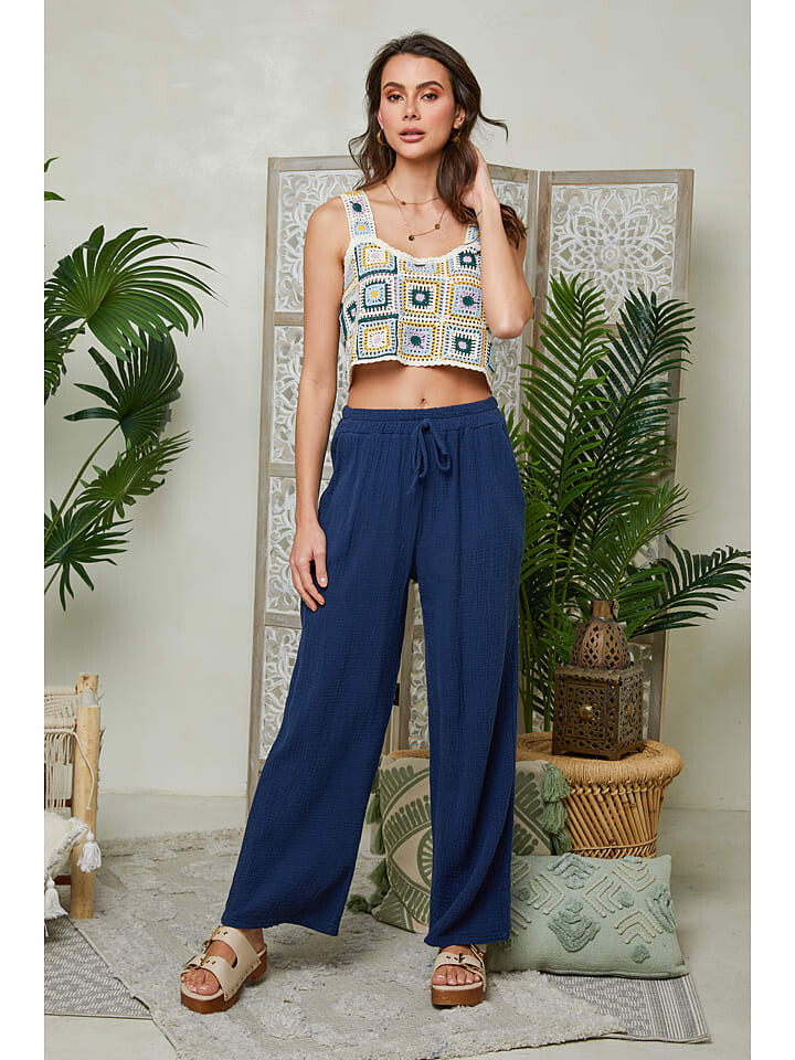 Тканевые брюки Le Monde du Lin, темно-синий
Тканевые брюки Le Monde du Lin, темно-синий