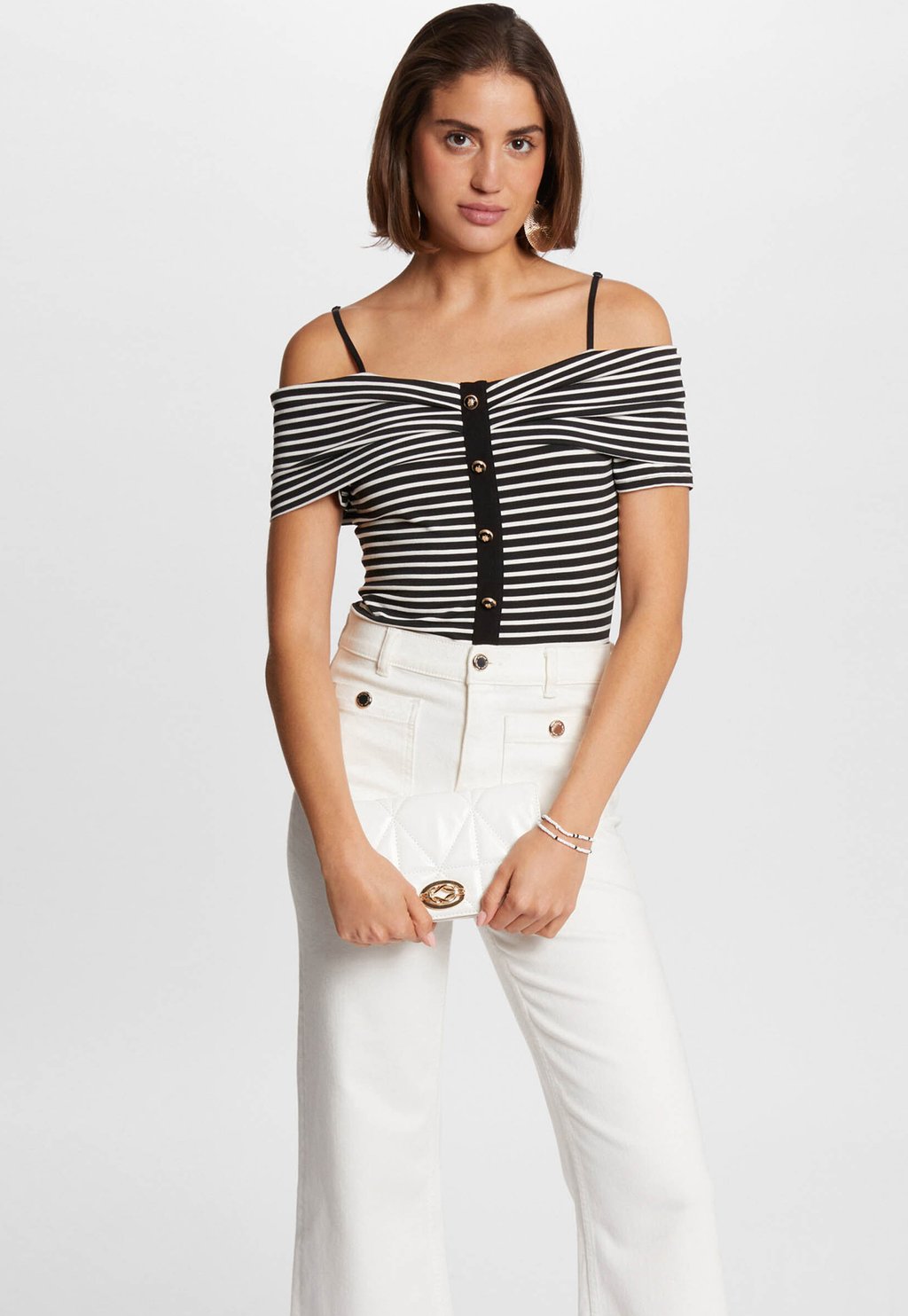 Футболка с принтом STRIPED SHORT-SLEEVED Morgan, белый
Футболка с принтом STRIPED SHORT-SLEEVED Morgan, белый