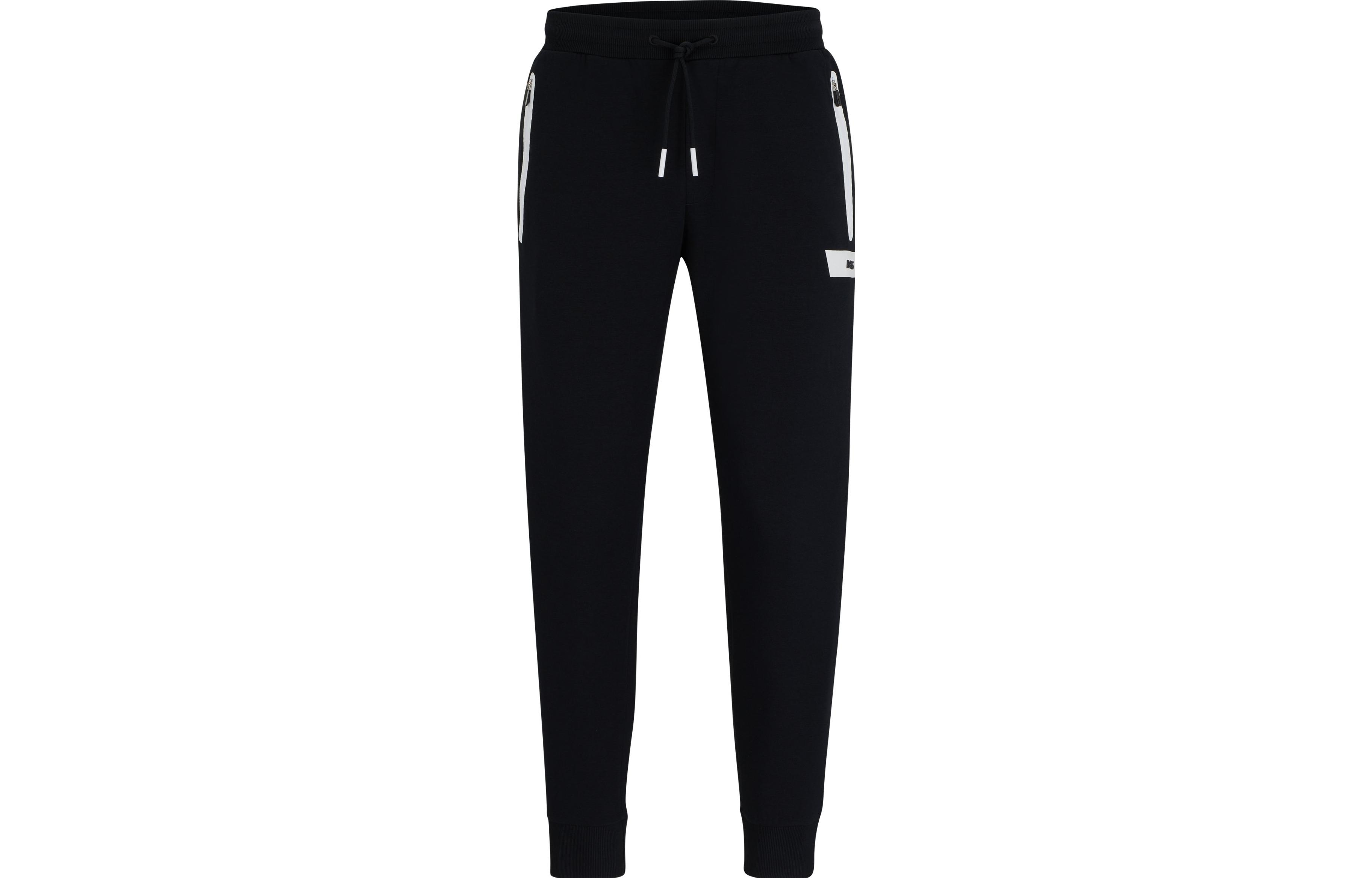 Тренировочные брюки с аппликацией логотипа HUGO BOSS, черный
Тренировочные брюки с аппликацией логотипа HUGO BOSS, черный
