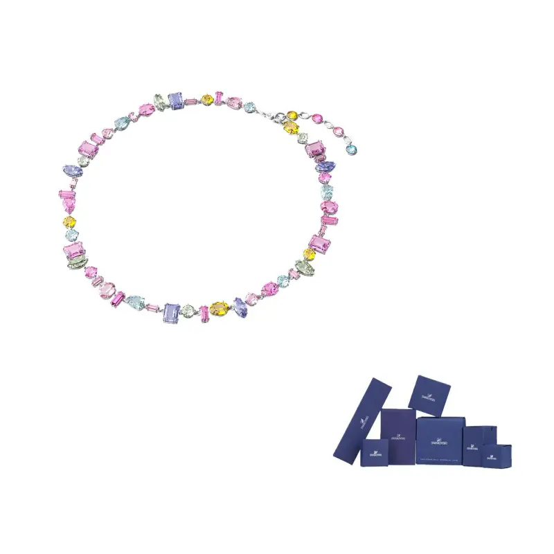 Ожерелье Gema с родиевым покрытием Swarovski
Ожерелье Gema с родиевым покрытием Swarovski