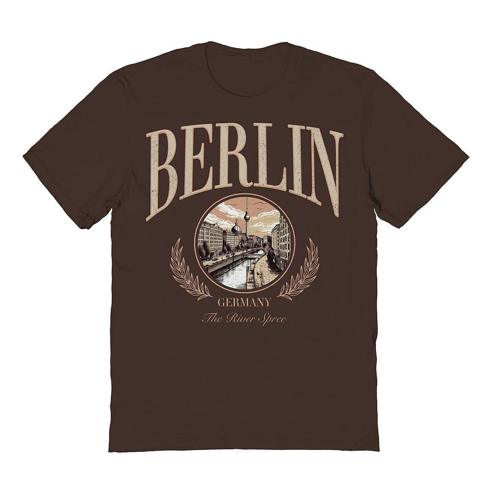 Мужская темная футболка с рисунком Berlin City Licensed Character, цвет Dark Chocolate
Мужская темная футболка с рисунком Berlin City Licensed Character, цвет Dark Chocolate