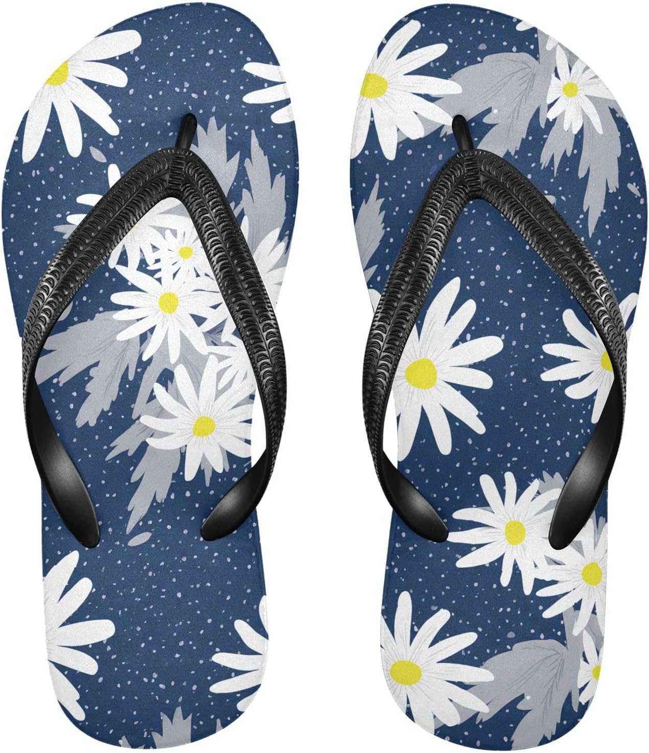 Летние шлепанцы с изображением листьев и ромашек, синие, пляжные, резиновые, нескользящие, для душа, для женщин и мужчин Sinestour
Летние шлепанцы с изображением листьев и ромашек, синие, пляжные, резиновые, нескользящие, для душа, для женщин и мужчин Sinestour
