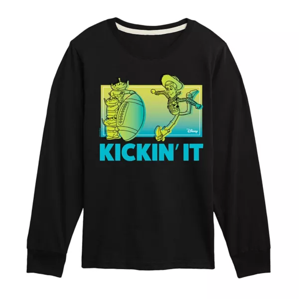 Футболка с длинным рукавом "История игрушек" с принтом Вуди для мальчиков 8-20 лет Disney / Pixar, черный 
Футболка с длинным рукавом "История игрушек" с принтом Вуди для мальчиков 8-20 лет Disney / Pixar, черный
