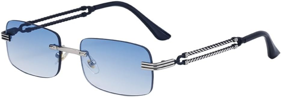 Солнцезащитные очки в стиле ретро, без оправы, прямоугольной формы, для женщин и мужчин, роскошные, модные, в винтажной металлической оправе, очки для вождения LVTFCO, C7blue
Солнцезащитные очки в стиле ретро, без оправы, прямоугольной формы, для женщин и мужчин, роскошные, модные, в винтажной металлической оправе, очки для вождения LVTFCO, C7blue