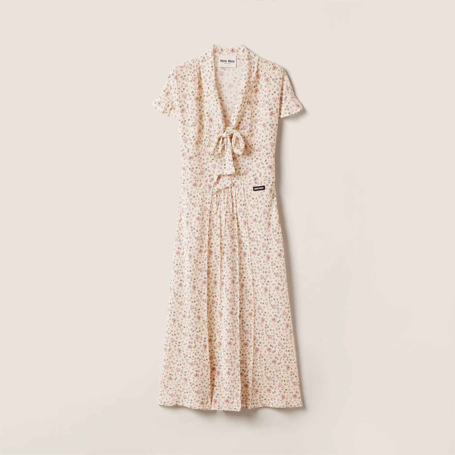 Длинное платье из крепдешина MIU MIU, бежевый
Длинное платье из крепдешина MIU MIU, бежевый