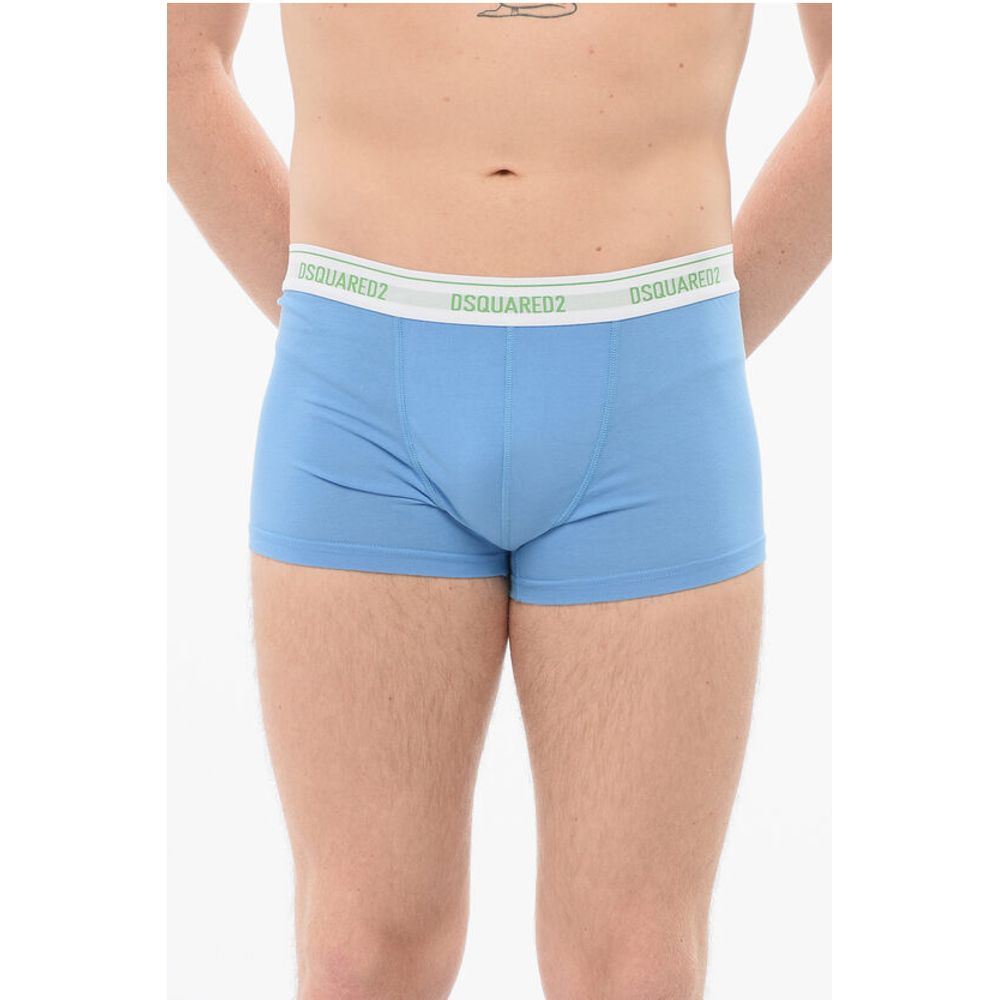 Боксеры из хлопка с логотипом на поясе Dsquared2, светло-голубой
Боксеры из хлопка с логотипом на поясе Dsquared2, светло-голубой