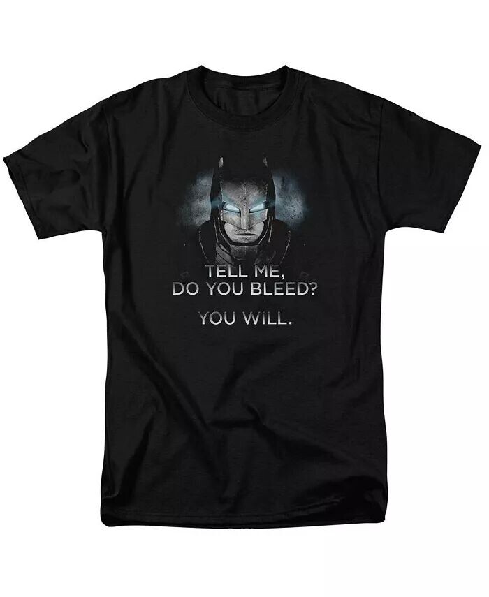 Мужская футболка с коротким рукавом Do You Bleed для взрослых Batman V Superman, черный
Мужская футболка с коротким рукавом Do You Bleed для взрослых Batman V Superman, черный