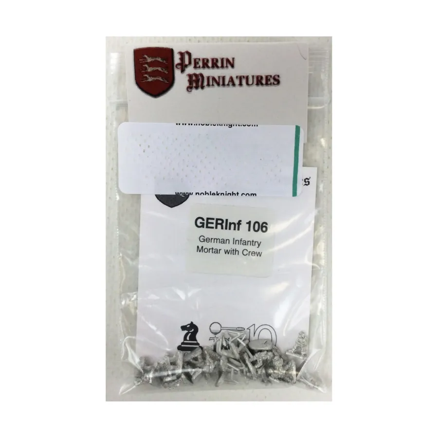 Немецкие пехотные минометы с расчетом, WWII Miniatures - German (10mm) (Perrin Miniatures)
Немецкие пехотные минометы с расчетом, WWII Miniatures - German (10mm) (Perrin Miniatures)