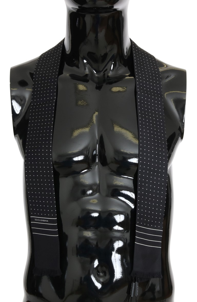 Элегантный шелковый мужской галстук-шарф Dolce & Gabbana, синий
Элегантный шелковый мужской галстук-шарф Dolce & Gabbana, синий