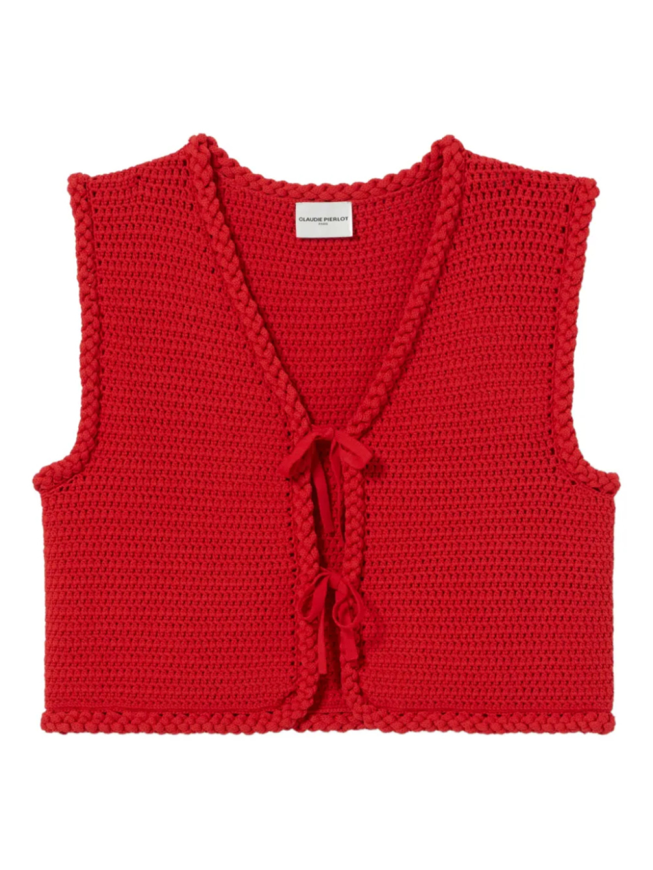 Жилет без рукавов крючком Claudie Pierlot, красный
Жилет без рукавов крючком Claudie Pierlot, красный