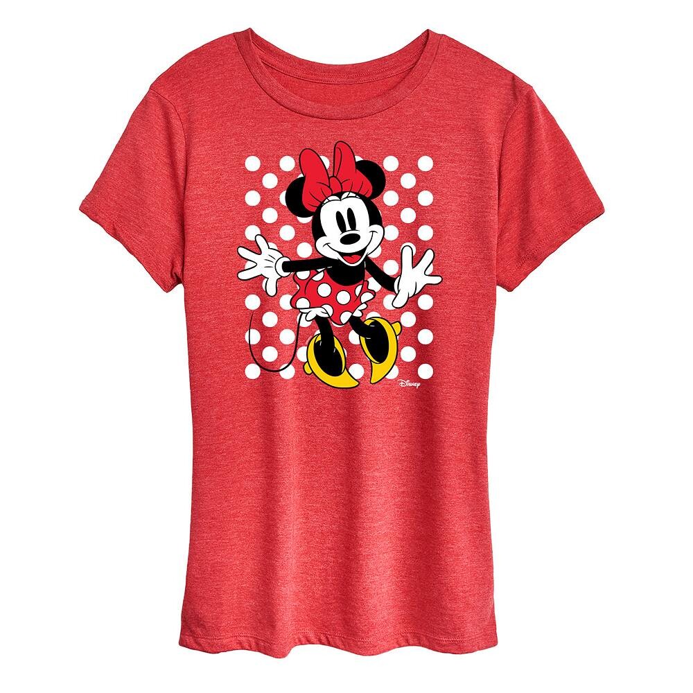 Футболка Disney's Minnie Mouse с рисунком в горошек, цвет Heather Red
Футболка Disney's Minnie Mouse с рисунком в горошек, цвет Heather Red
