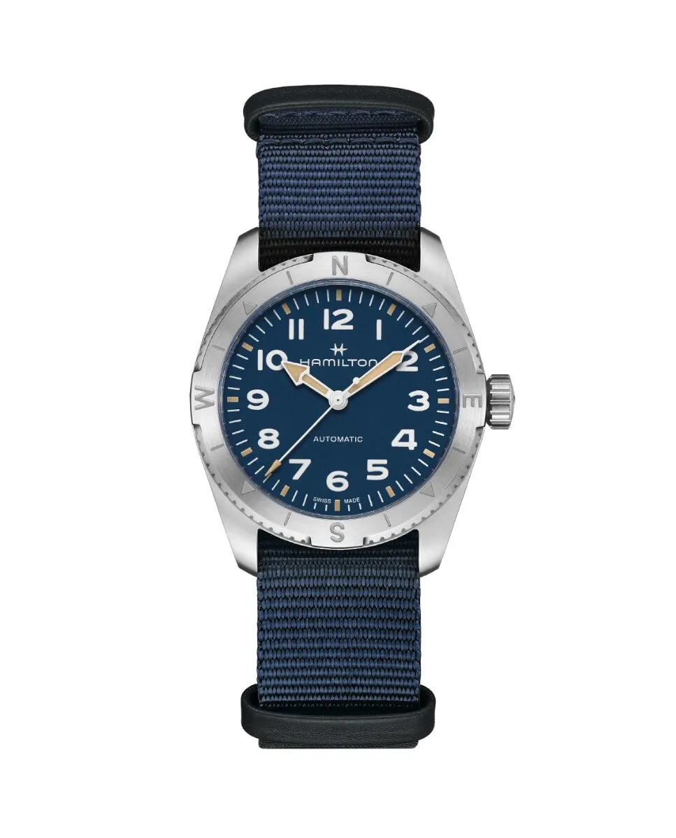 Женские автоматические часы Khaki Field Expedition 37 мм H70225940 с текстильным ремешком Hamilton, синий
Женские автоматические часы Khaki Field Expedition 37 мм H70225940 с текстильным ремешком Hamilton, синий
