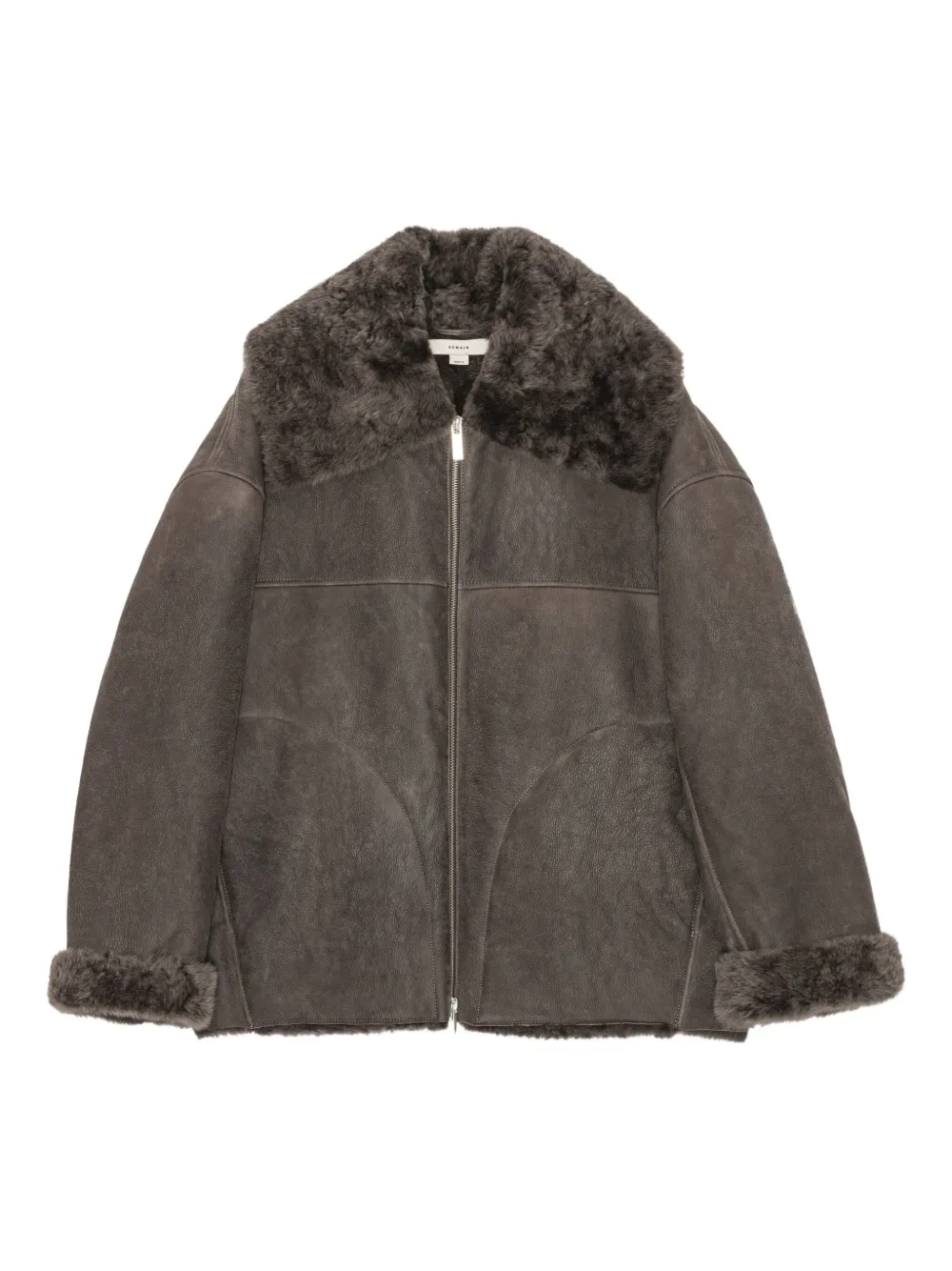 Куртка на молнии из овчины REMAIN, коричневый
Куртка на молнии из овчины REMAIN, коричневый