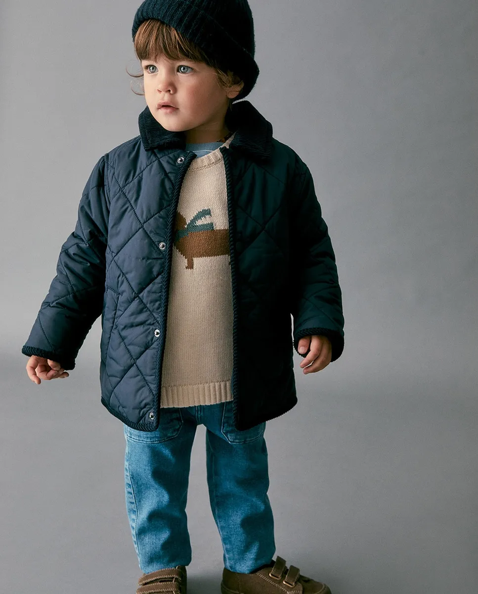 Парка, застёжка на кнопках Sfera, темно-синий
Парка, застёжка на кнопках Sfera, темно-синий