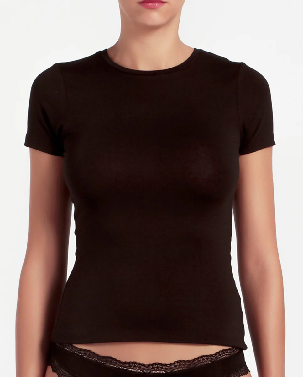 Женская нижняя футболка с коротким рукавом из гладкой ткани Promise, черный
Женская нижняя футболка с коротким рукавом из гладкой ткани Promise, черный