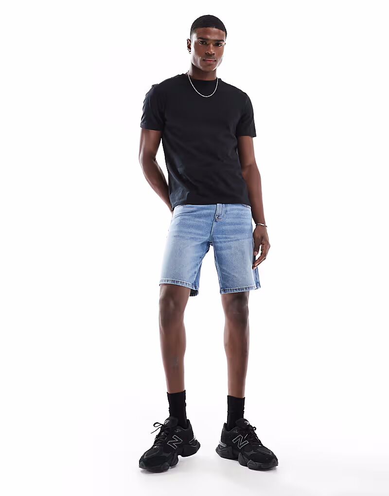 Узкие джинсовые шорты стандартной длины ASOS DESIGN светло-голубого цвета
Узкие джинсовые шорты стандартной длины ASOS DESIGN светло-голубого цвета