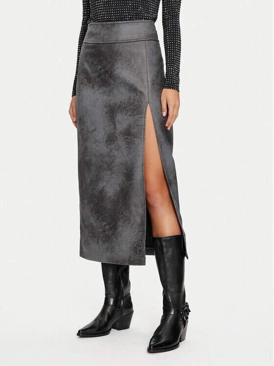 Юбка из искусственной кожи, стандартного кроя Only, серый
Юбка из искусственной кожи, стандартного кроя Only, серый