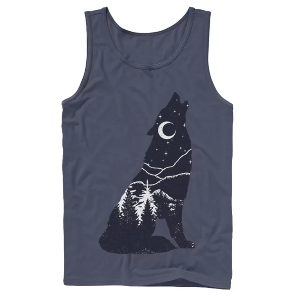 Мужская майка с силуэтом «волчий вой» Licensed Character, синий
Мужская майка с силуэтом «волчий вой» Licensed Character, синий