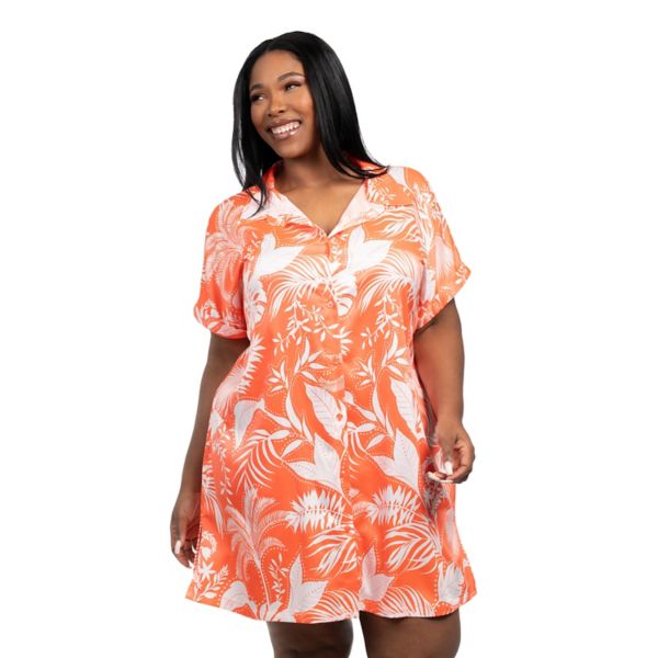 Пижама с принтом больших размеров на пуговицах спереди Lilac+London, оранжевый
Пижама с принтом больших размеров на пуговицах спереди Lilac+London, оранжевый