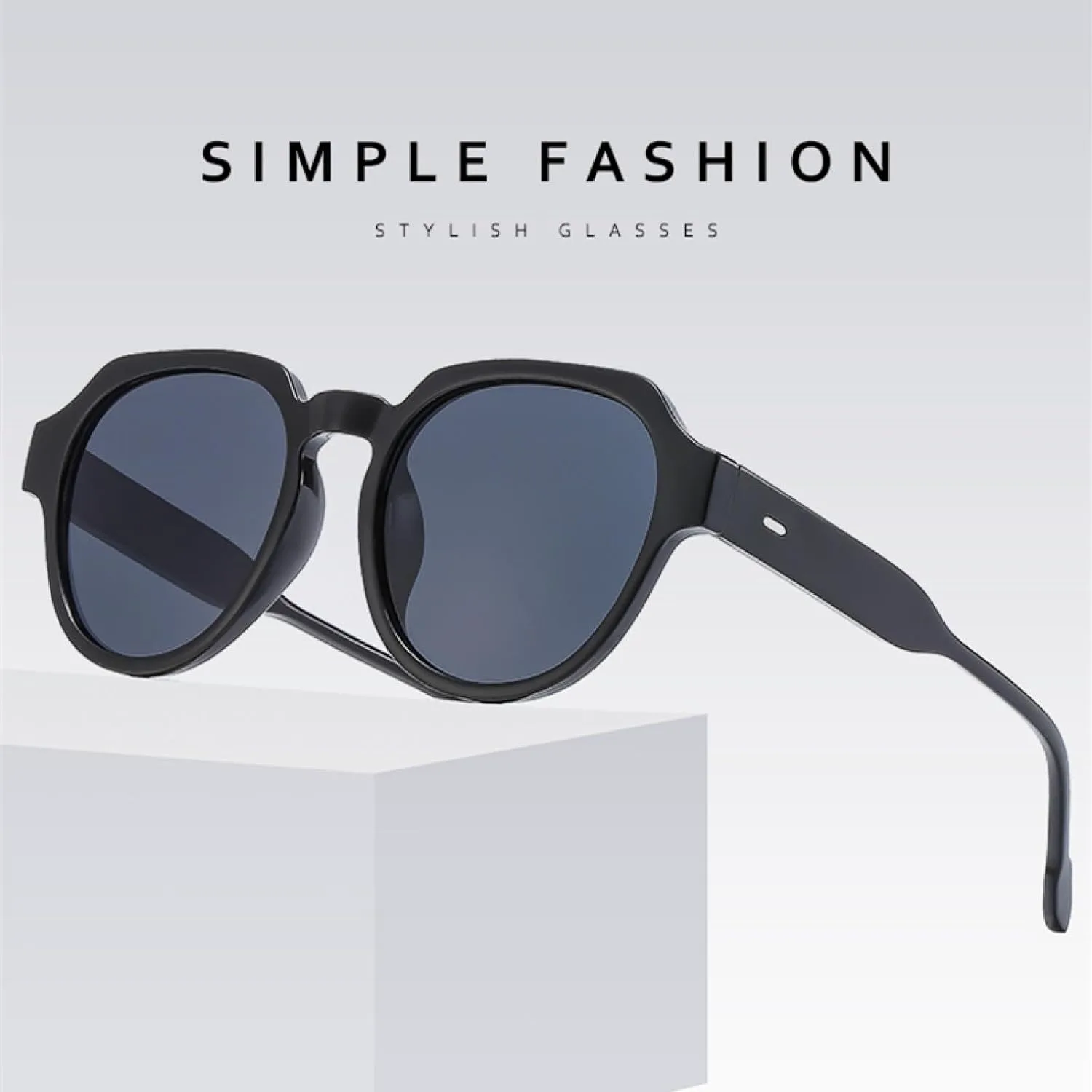 Солнцезащитные очки с крупной оправой для женщин. Популярная овальная оправа, модные ретро-очки с круглой оправой, защита от УФ-излучения UV400 TVTBBVV, Black
Солнцезащитные очки с крупной оправой для женщин. Популярная овальная оправа, модные ретро-очки с круглой оправой, защита от УФ-излучения UV400 TVTBBVV, Black