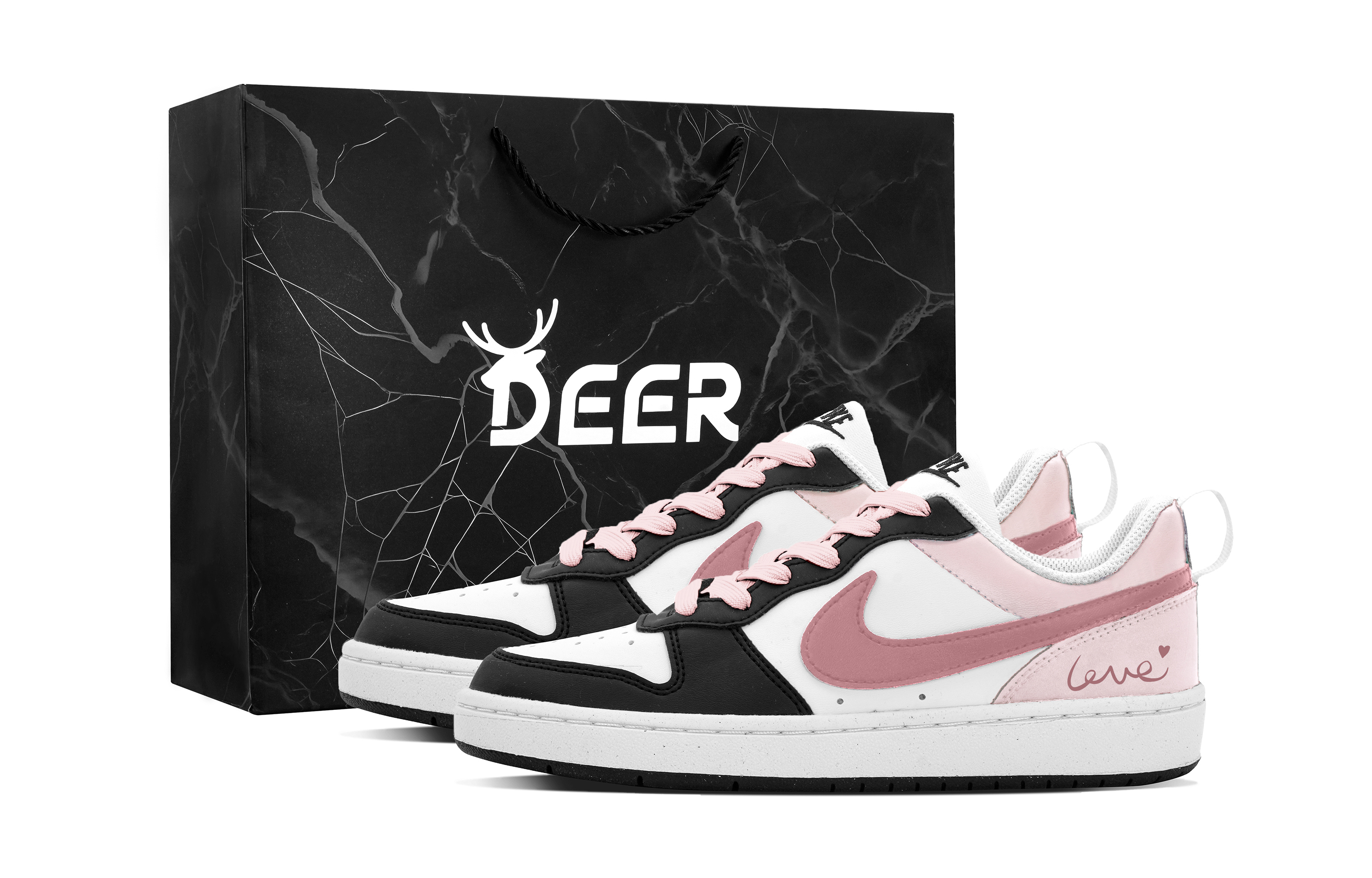 Nike Court Borough DEER Slip Resistant Abrasion Resistant низкие детские скейтбординг кроссовки Black Pink для подростков
Nike Court Borough DEER Slip Resistant Abrasion Resistant низкие детские скейтбординг кроссовки Black Pink для подростков