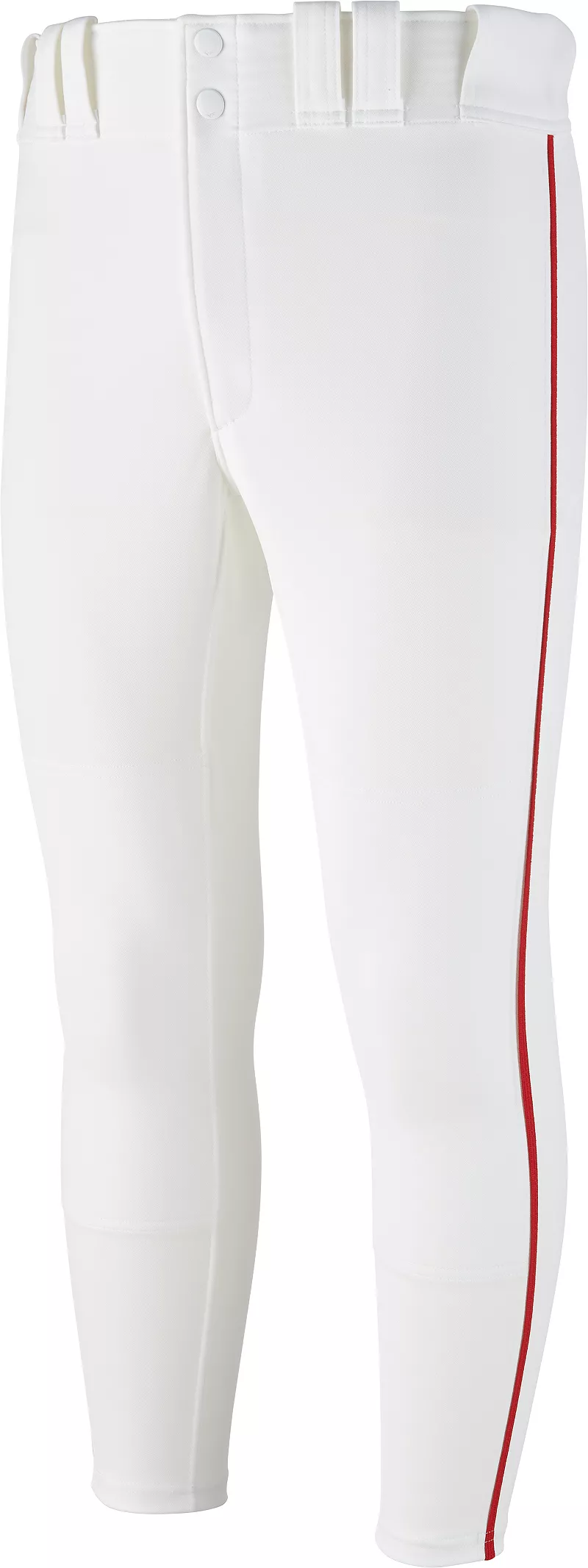 Мужские бейсбольные брюки зауженного кроя Mizuno Premier с окантовкой, белый/красный
Мужские бейсбольные брюки зауженного кроя Mizuno Premier с окантовкой, белый/красный