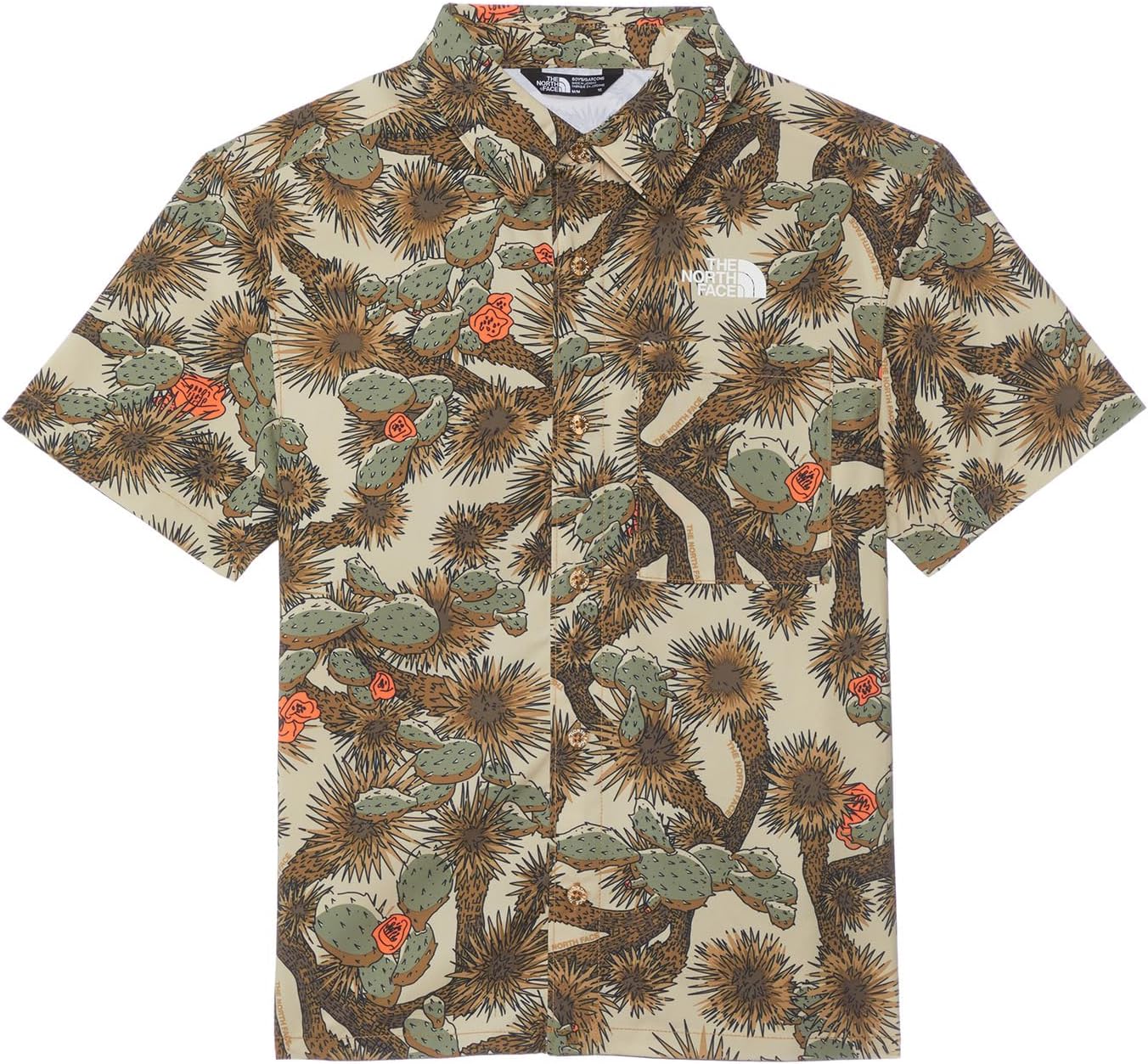 Рубашка-амфибия с коротким рукавом и застежкой на пуговицы The North Face Kids, Utility Brown TNF Cactus Camo Print
Рубашка-амфибия с коротким рукавом и застежкой на пуговицы The North Face Kids, Utility Brown TNF Cactus Camo Print
