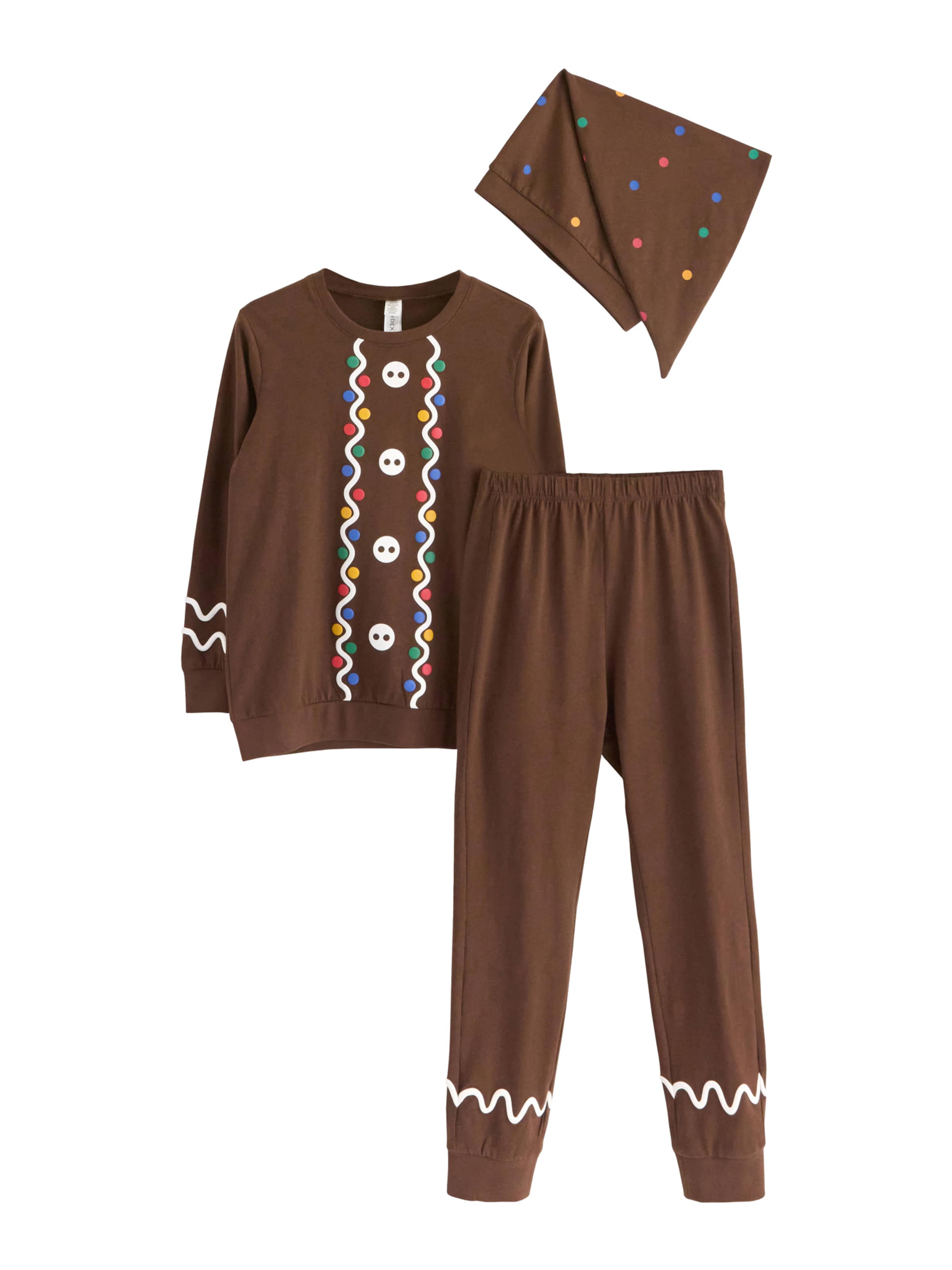 Lindex Пижама 'Christmas Santa Ginger' в темно-коричневом цвете
Lindex Пижама 'Christmas Santa Ginger' в темно-коричневом цвете