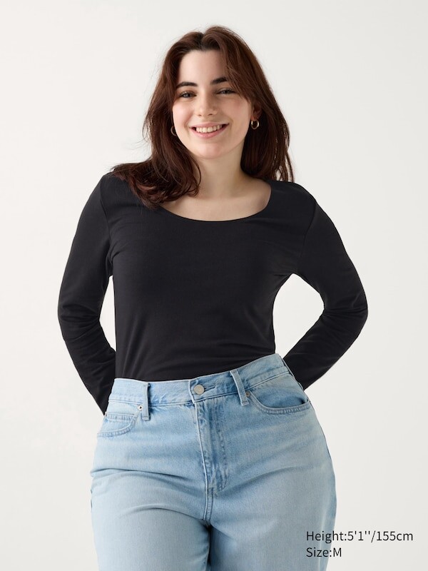 Очень теплая хлопчатобумажная футболка heattech с круглым вырезом Uniqlo, черный
Очень теплая хлопчатобумажная футболка heattech с круглым вырезом Uniqlo, черный