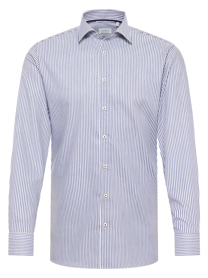 Eterna Приталенная рубашка темно-синего цвета
Eterna Приталенная рубашка темно-синего цвета