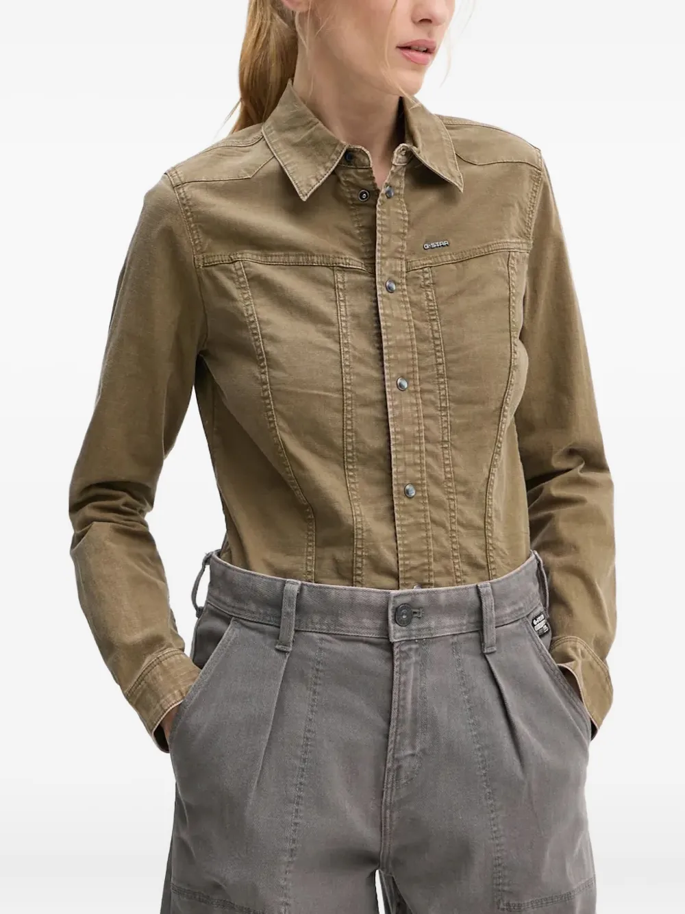 Рубашка с логотипом G-Star Raw, зеленый
Рубашка с логотипом G-Star Raw, зеленый