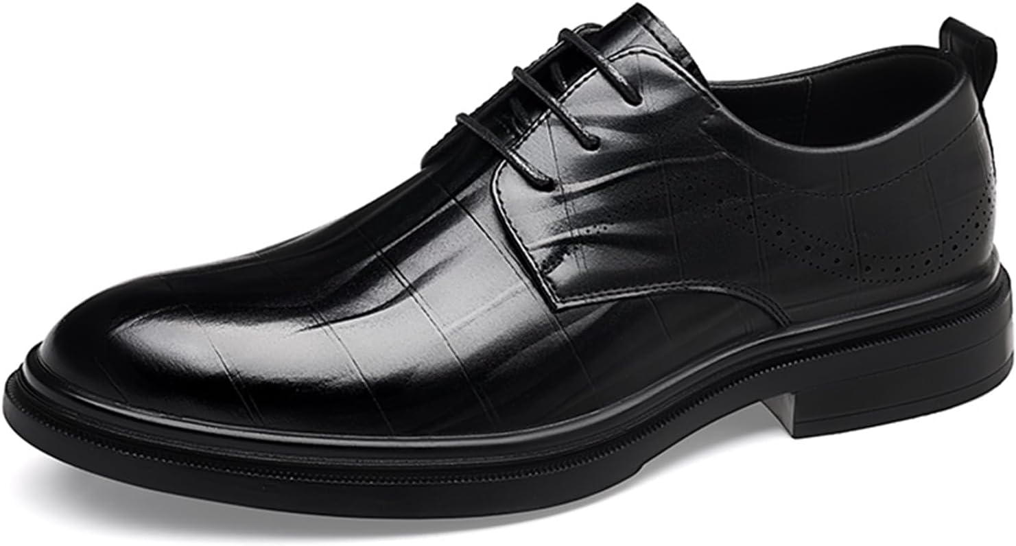 Мужские оксфорды из натуральной кожи с круглым носком, блестящие, повседневные, модные деловые шнуровки, удобные туфли, подходят для вождения, деловых поездок и свадеб Igzbibg, черный
Мужские оксфорды из натуральной кожи с круглым носком, блестящие, повседневные, модные деловые шнуровки, удобные туфли, подходят для вождения, деловых поездок и свадеб Igzbibg, черный