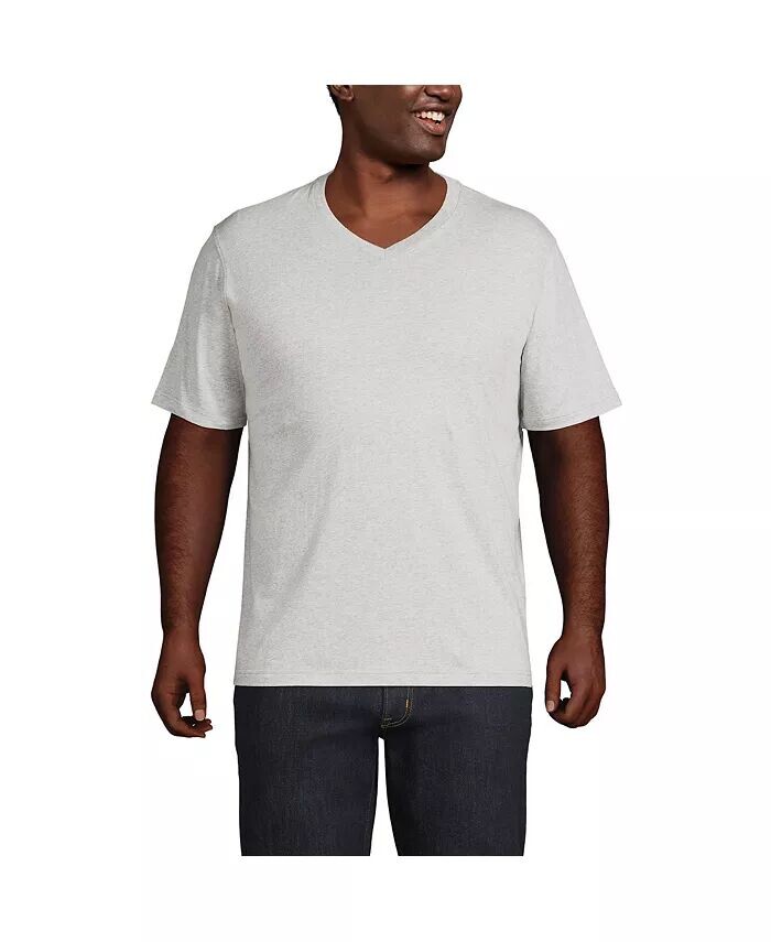 Футболка Big & Tall Super-T с короткими рукавами и V-образным вырезом Lands' End, серый
Футболка Big & Tall Super-T с короткими рукавами и V-образным вырезом Lands' End, серый