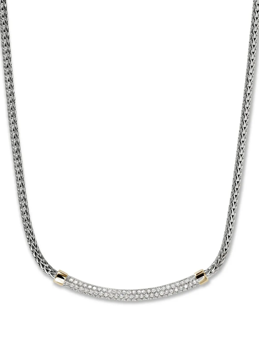 Цепное ожерелье «Паве» John Hardy, серебяный
Цепное ожерелье «Паве» John Hardy, серебяный