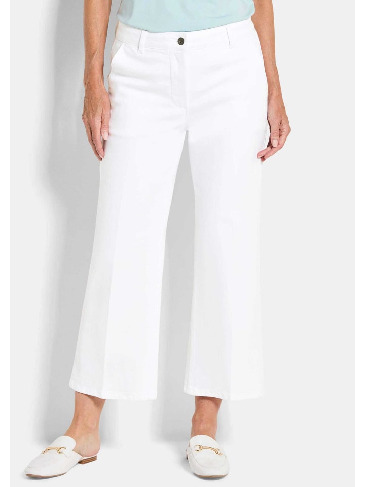 GOLDNER Джинсы-кюлоты VERA 7/8 с широким поясом и фигурным талией, белые
GOLDNER Джинсы-кюлоты VERA 7/8 с широким поясом и фигурным талией, белые