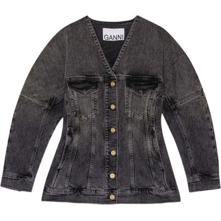 GANNI Куртка джинсовая с контрастной строчкой, Black
GANNI Куртка джинсовая с контрастной строчкой, Black