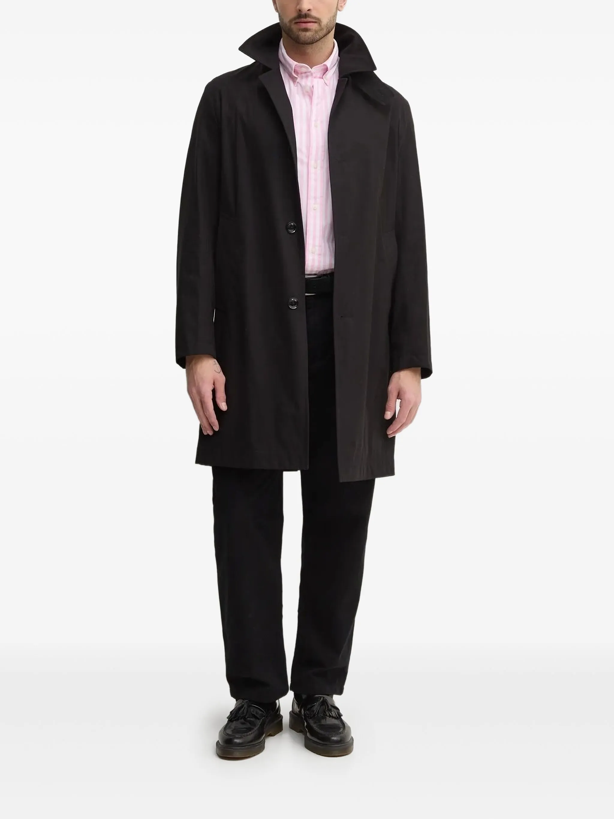 Пальто на пуговицах с классическим воротником Boss, черный
Пальто на пуговицах с классическим воротником Boss, черный