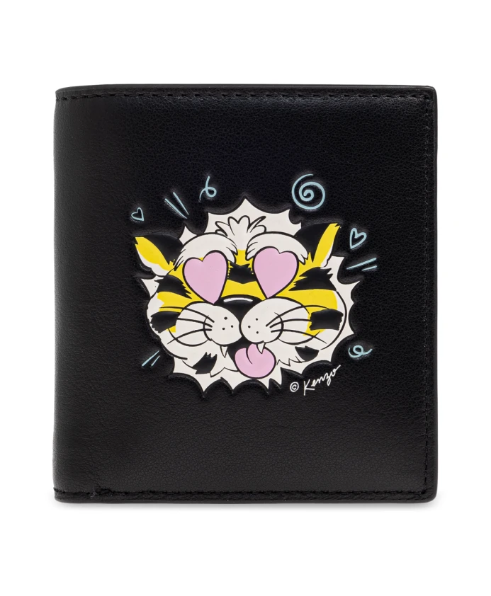 Кожаный складной кошелек Kenzo, черный
Кожаный складной кошелек Kenzo, черный