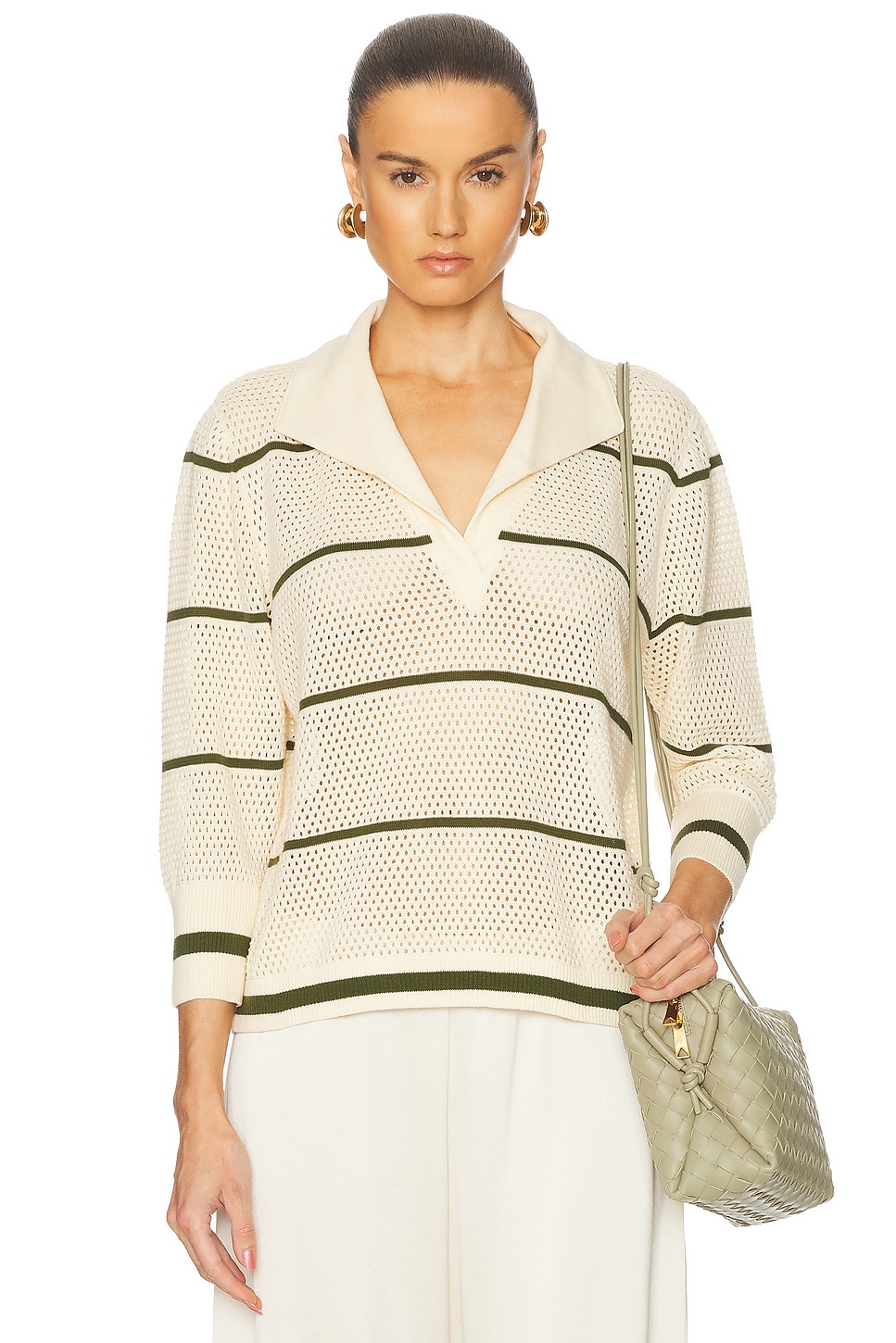 Топ Poca Vela Johanna Ortiz, Ecru & Green
Топ Poca Vela Johanna Ortiz, Ecru & Green