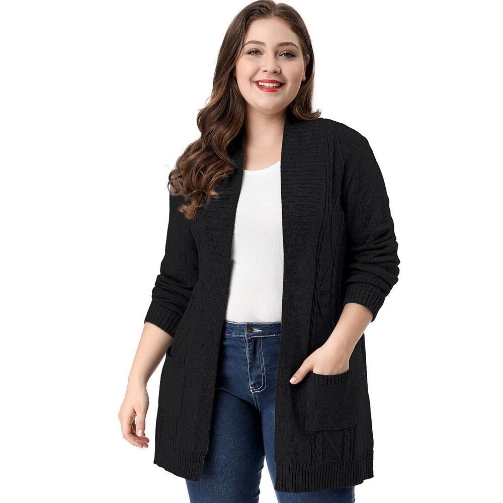 Женский свитер свободного кроя больших размеров с открытым передом и длинными рукавами в стиле кимоно, кардиган Agnes Orinda, черный
Женский свитер свободного кроя больших размеров с открытым передом и длинными рукавами в стиле кимоно, кардиган Agnes Orinda, черный