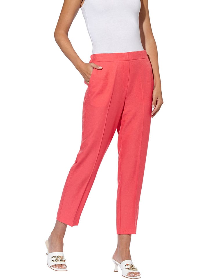 Тканевые брюки Heine, красный 
Тканевые брюки Heine, красный