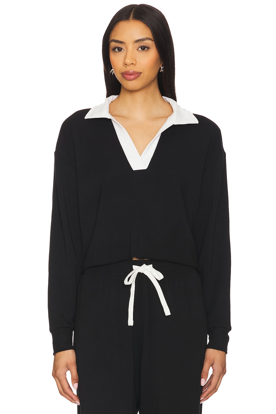 Длинный флисовый поло топ с длинным рукавом Splits59, black & white
Длинный флисовый поло топ с длинным рукавом Splits59, black & white